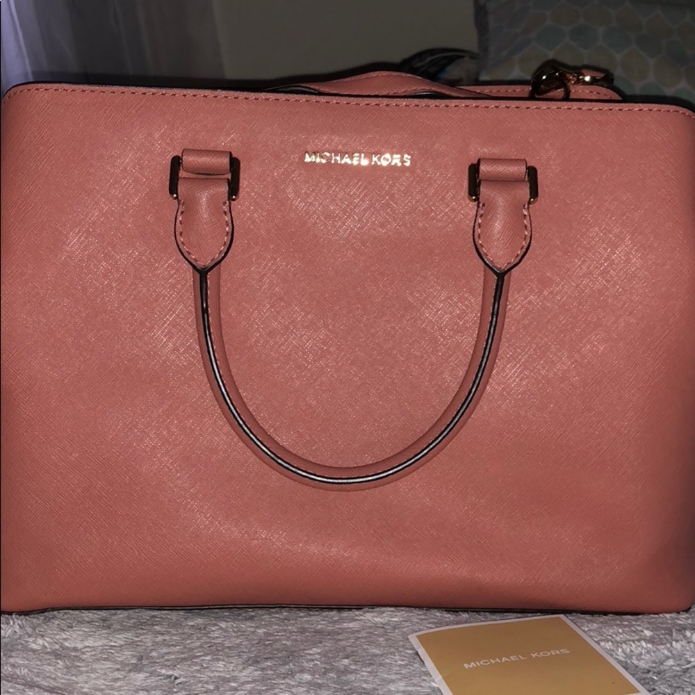 Michael Kors Savannah saffiano leather satchel